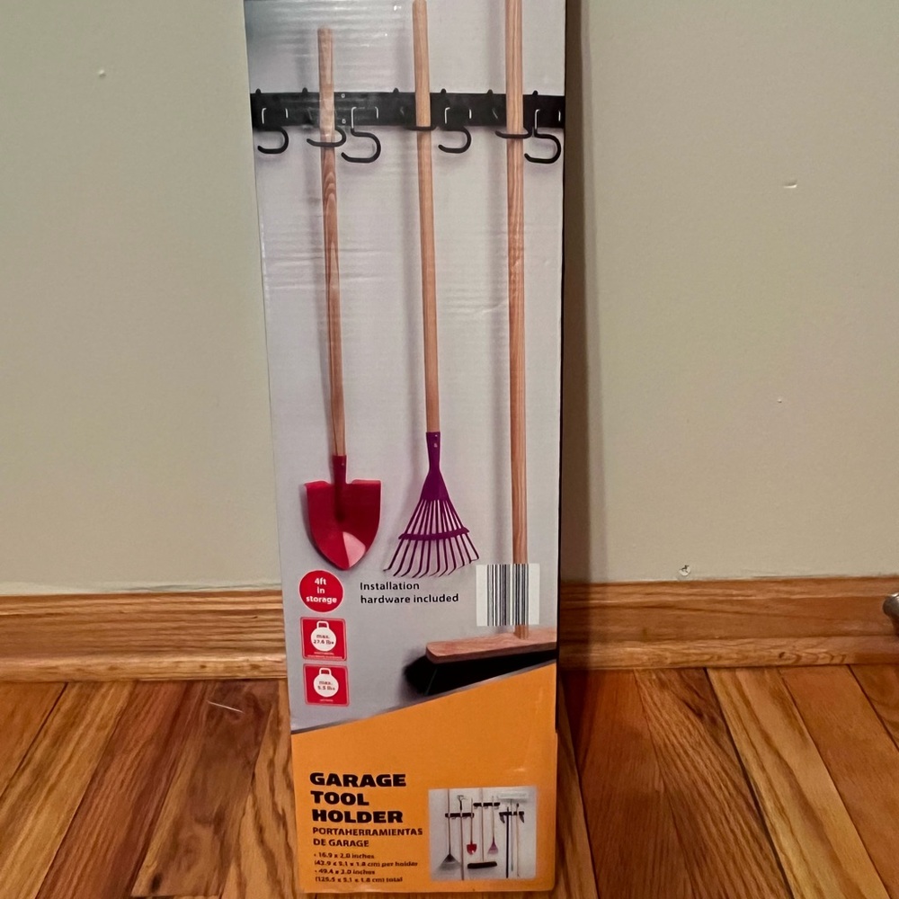 Garage Tool Holder with Garden Hooks
